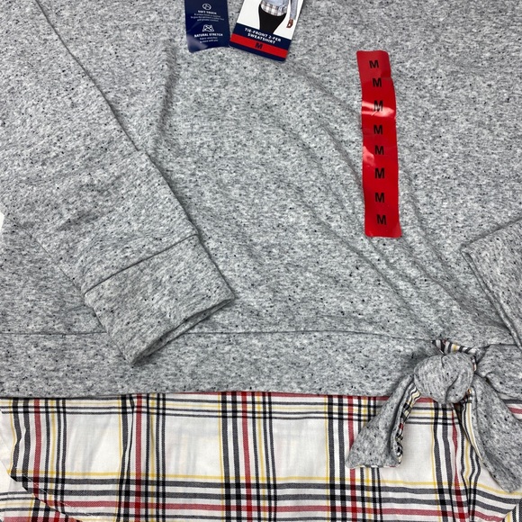 Izod Tie Front 2-Fer Sweatshirt NWT Size M Women’s - Picture 3 of 11